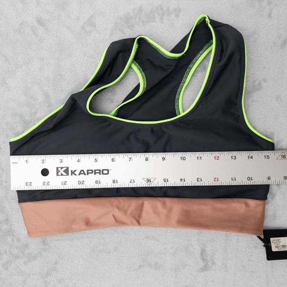 LANSTON SPORT Women's Pursuit Sports Bra Size Large NWT Grey SPF50 - 0159 - Picture 6 of 10